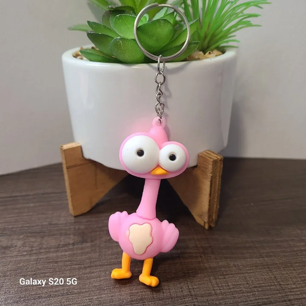 Unbranded Bug-Eyed‎ Bird Keychain NEW Unisex Collectible Home Office School Auto